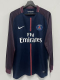 2017/2018 PSG Paris Home Long Sleeve Retro Soccer Jersey