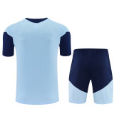 26/27 Ajax Sky Blue Training sleeve Shorts Suit
