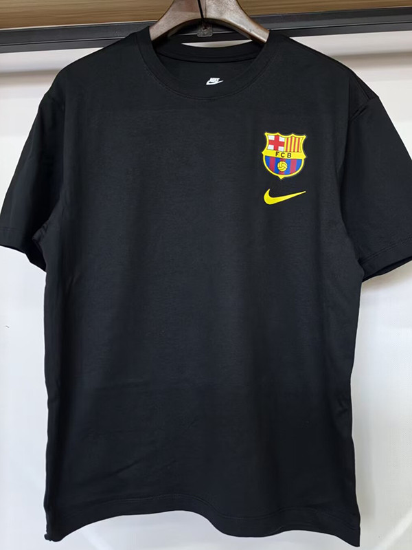 26/27 BAR Black Pure Cotton Men's T-shirt#T-35