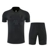 26/27 LIV All Black Kids Training sleeve Shorts Suit#童装