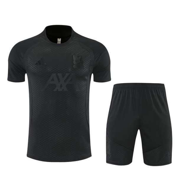 26/27 LIV All Black Training sleeve Shorts Suit