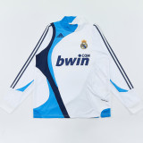 2007/2008 RMA White Retro Half Pull Training Top(半拉链)