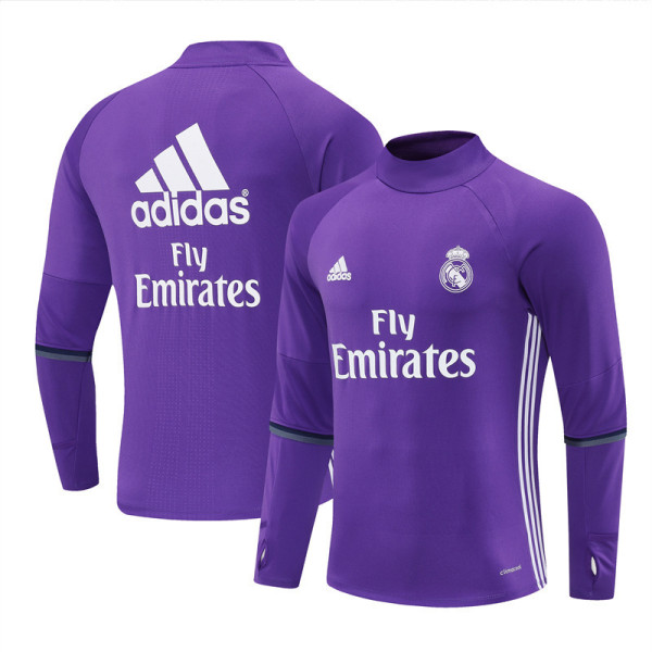 2016/2017 RMA Purple Retro Half Pull Training Top(半拉链)