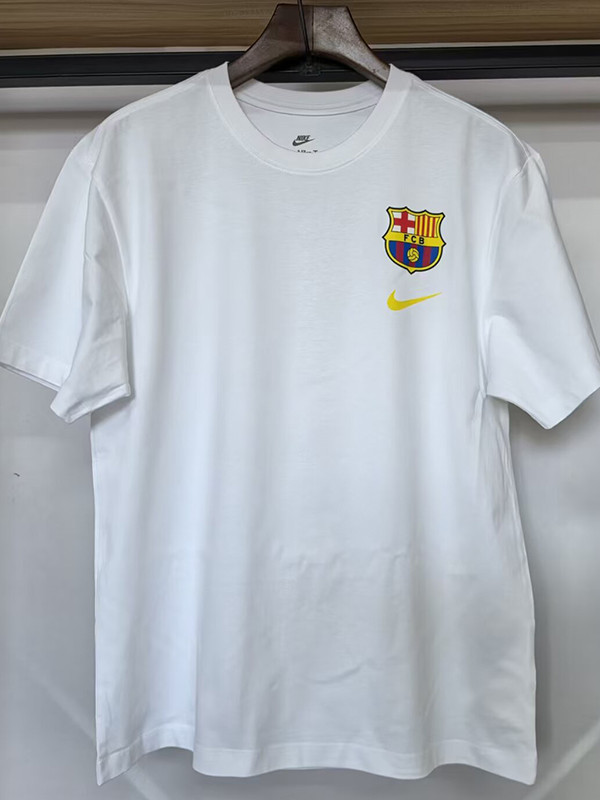 26/27 BAR White Pure Cotton Men's T-shirt#T-35