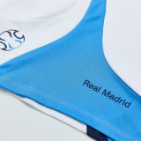 2007/2008 RMA White Retro Half Pull Training Top(半拉链)