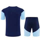 26/27 Ajax Royal Blue Training sleeve Shorts Suit