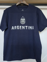 26/27 Argentina Royal Blue Pure Cotton Men's T-shirt#T-35