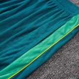26/27 Brazil Player Version Lake Blue Tank top and Green Pants suit