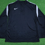 26/27NJ Black Player Version Half Pull Tracksuit#Ｃ2602(半拉链)