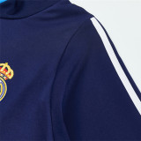 2007/2008 RMA Royal Blue Retro Half Pull Training Top(半拉链)