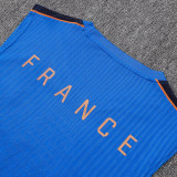 26/27 France  Blue Player Version Blue Tank top Shorts Suit