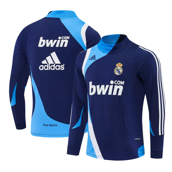 2007/2008 RMA Royal Blue Retro Half Pull Training Top(半拉链)