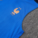 26/27 France  Blue Player Version Blue Tank top Shorts Suit