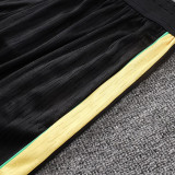26/27 Brazil Player Version Black Training Shirts Black Pants Suit