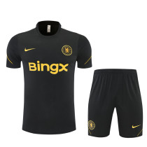 26/27 CHE Black Training sleeve Shorts Suit
