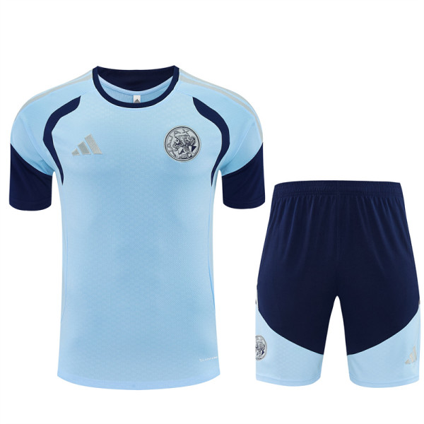 26/27 Ajax Sky Blue Training sleeve Shorts Suit