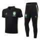 26/27 Brazil Player Version Black Training Shirts Black Pants Suit