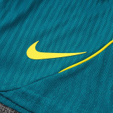26/27 Brazil Lake Blue Player Version Training sleeve Shorts Suit