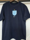26/27 England Dark Blue Pure Cotton Men's T-shirt#T-35