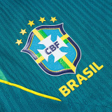 26/27 Brazil Lake Blue Player Version Training sleeve Shorts Suit