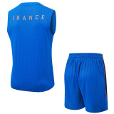 26/27 France  Blue Player Version Blue Tank top Shorts Suit