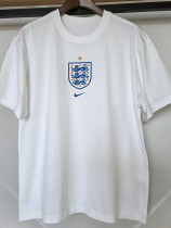26/27 England White Pure Cotton Men's T-shirt#T-35