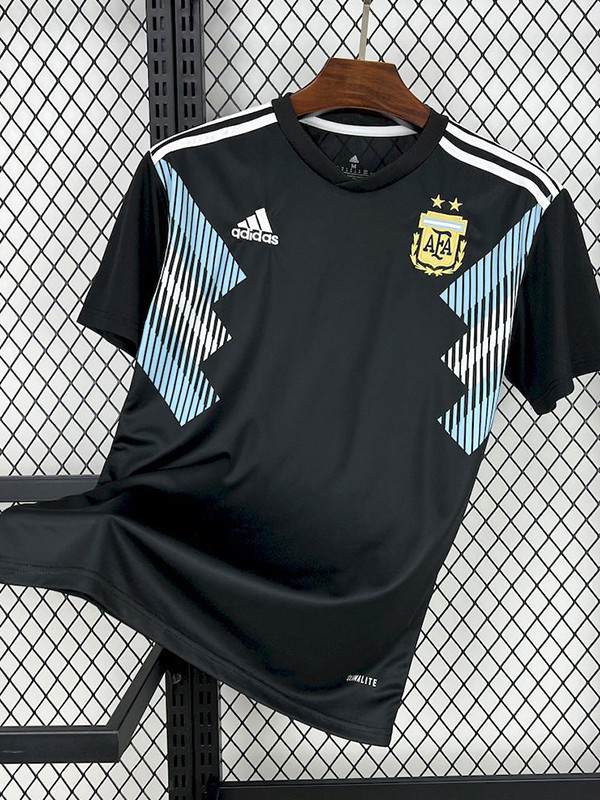 2018 Argentina Away Retro Soccer Jersey