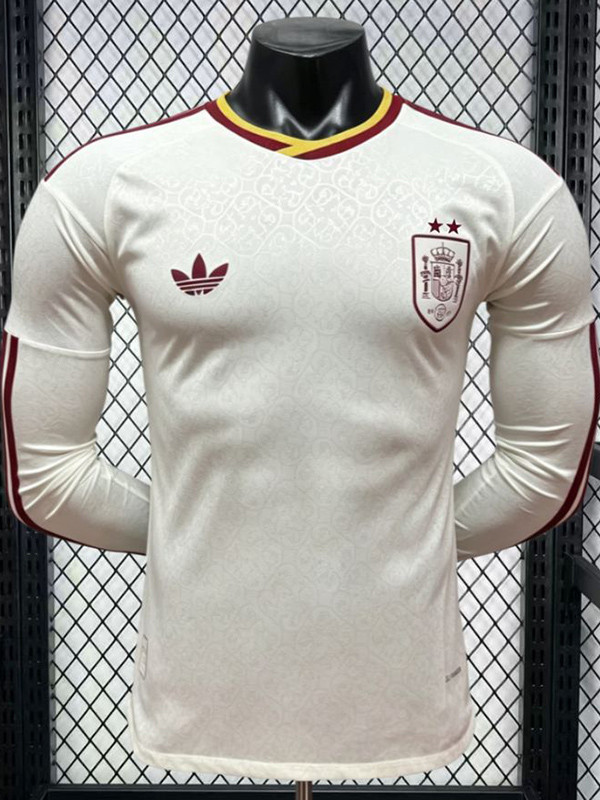 26/27 Spain Away 2Star Long Sleeve Player Version Soccer Jersey(2星)