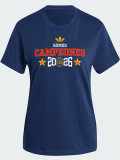 26/27 Spain Royal Blue CAMPEONES Commemorative Edition Pure Cotton Men's T-shirt