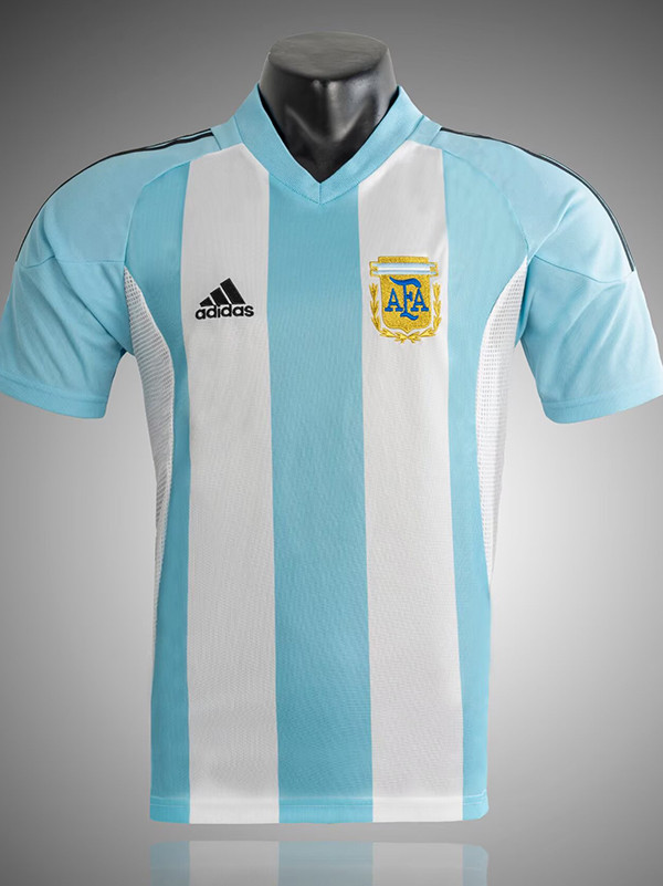 2002 Argentina Home Retro Soccer Jersey