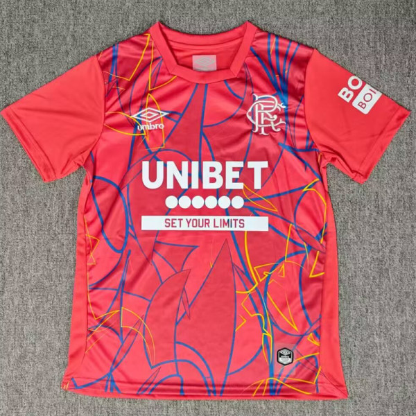 26/27 Rangers Red Goalkeeper Fans Soccer Jersey