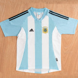 2002 Argentina Home Retro Soccer Jersey
