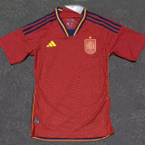 2022 Spain Home World Cup Player Version Soccer Jersey
