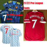 21/22 Man Utd Third Player Version Retro Soccer Jersey球员版