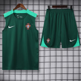 24/25 Portugal Green Tank top and shorts suit
