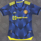 21/22 Man Utd Third Player Version Retro Soccer Jersey球员版