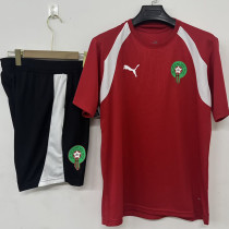 26/27 Morocco Red Training Shirts Suit