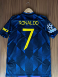 21/22 Man Utd Third Player Version Retro Soccer Jersey球员版