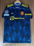 21/22 Man Utd Third Player Version Retro Soccer Jersey球员版