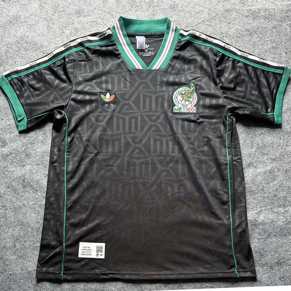 26/27 Mexico Black Retro Edition Fans Soccer Jersey