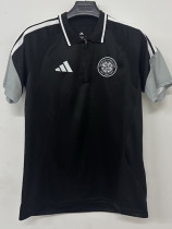 26/27 Celtic Black Half Pull Polo Training Shirt