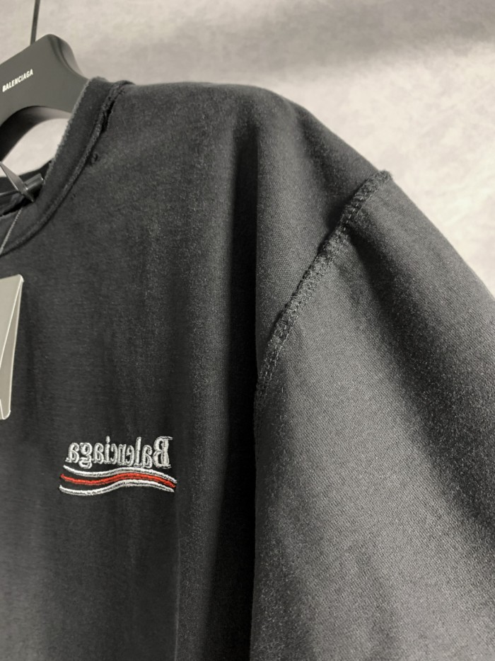 Balenciaga Political Campaign T-shirt Reverse Wear Embroidered Tee