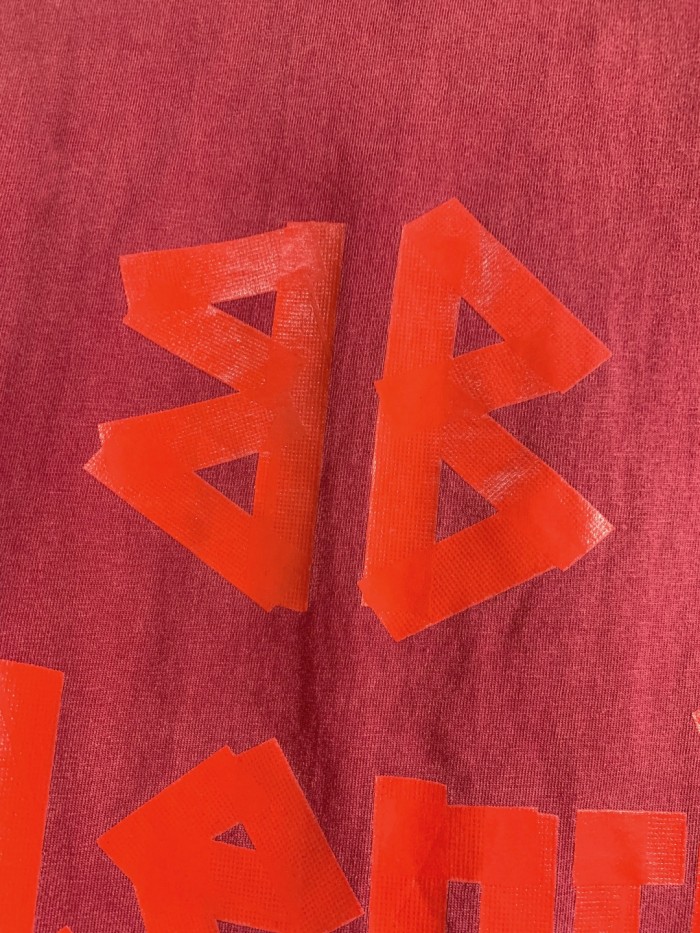 Balenciaga Frayed Adhesive Tape Cotton T-Shirts TX06