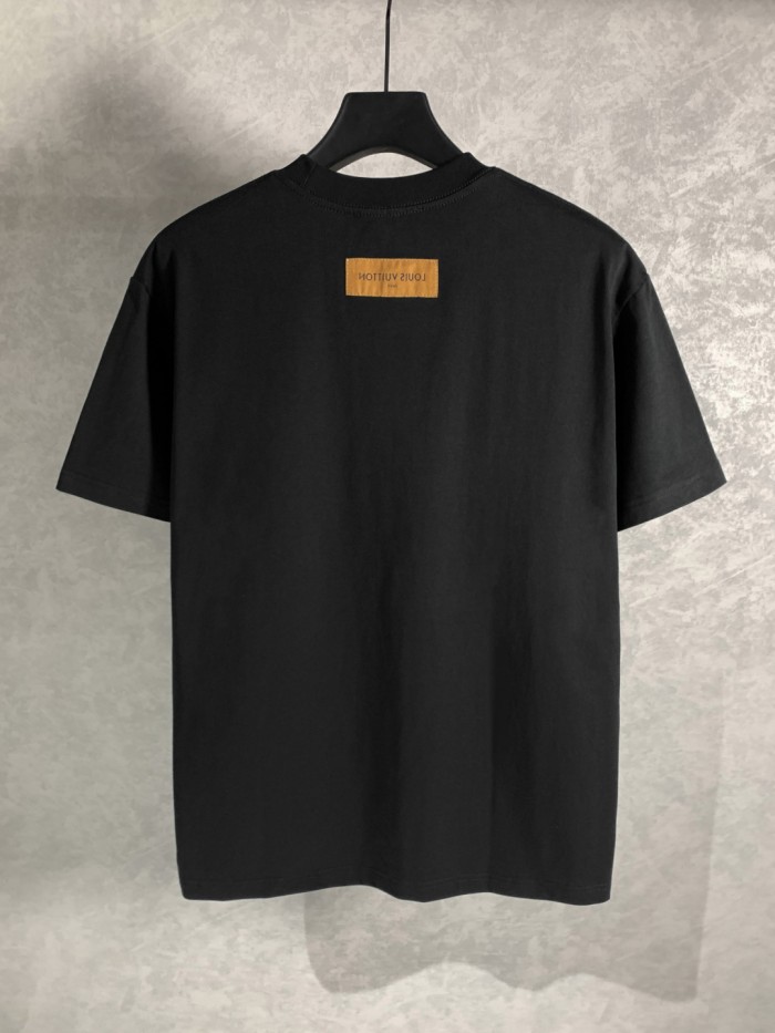 Louis Vuitton Reflective Letter Hot Diamond Print T-Shirts TX03
