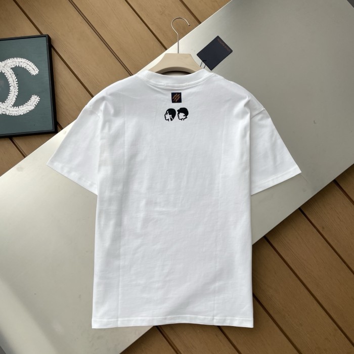 Louis Vuitton Flocked Heart Print T-Shirt