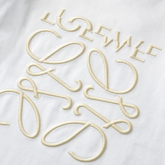 Loewe Logo Embroidery Relaxed Fit T-Shirt in Cotton