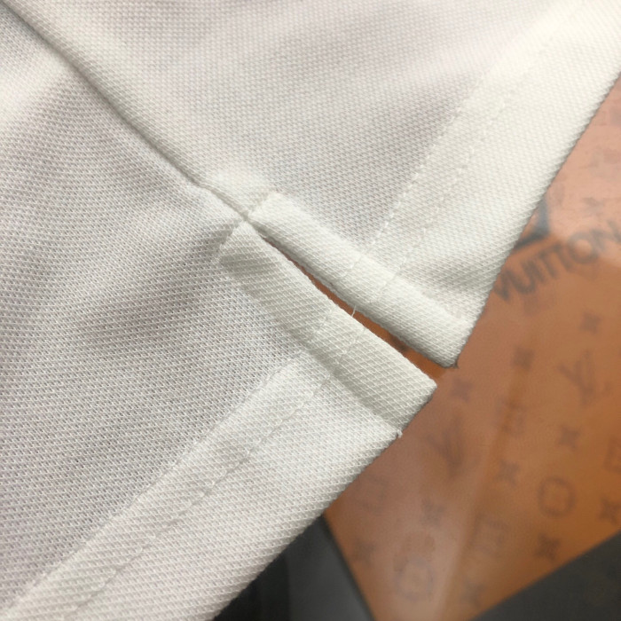 Prada Classic Metal Logo Polo Tee