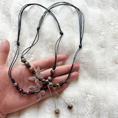 Handmade Butterfly Pendant Necklace for Women