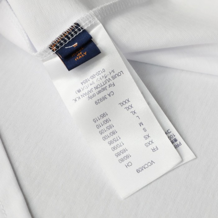 Louis Vuitton Red Small Logo Embroidered Casual T-Shirts