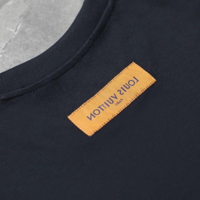 Louis Vuitton Logo Embossed Cotton T-Shirts